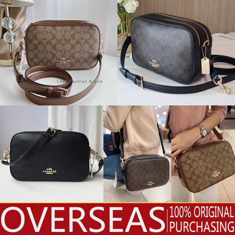 Hot Sale] Coach sling bag women's bag C-mode double zipper shoulder bag  leather suspender bag camera bag 68168 | Shopee Malaysia