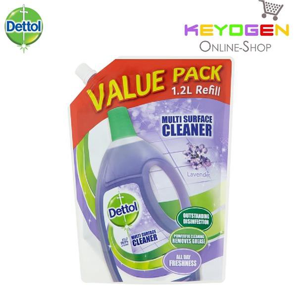 Dettol Lavender Multi Surface Cleaner Refill 1 2l 1 Unit Value Pack Kills 99 9 Of Germs Shopee Malaysia