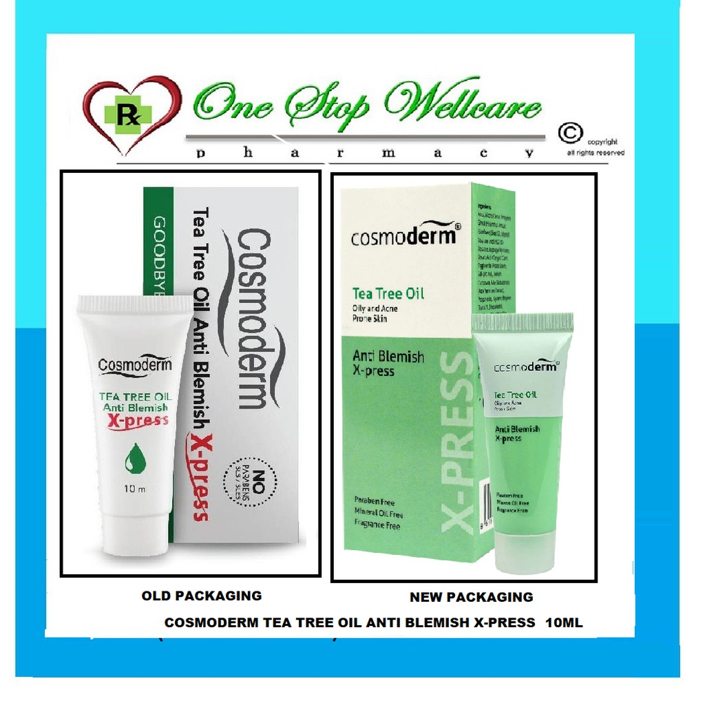 Cosmoderm Tea Tree Oil Anti Blemish X Press 10ml Exp 03 2024 Shopee Malaysia