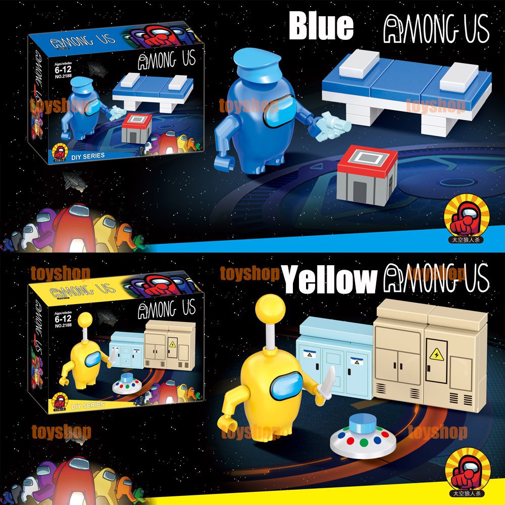 Quality Must 【2021 New Style】8 Pcs Lego Among us Minifigures 2 Hidden Dolls Building Blocks Toys Kids Gift Educat... - Image 2