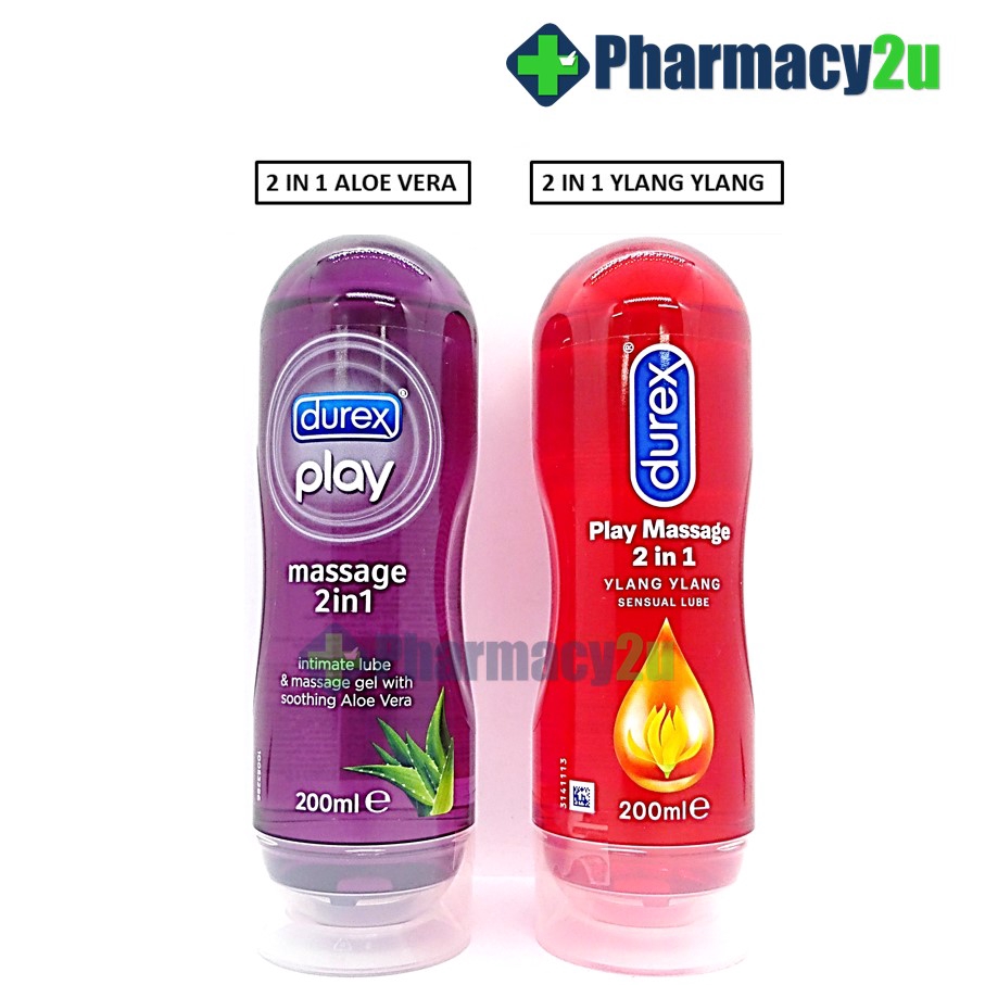 Durex Play Massage 2 In 1 Lubricants 200ml Soothing Aloe Vera Ylang Ylang Shopee Malaysia