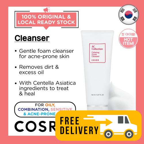 COSRX AC Collection Calming Foam Cleanser 150ml Cystic Acne Pimple
