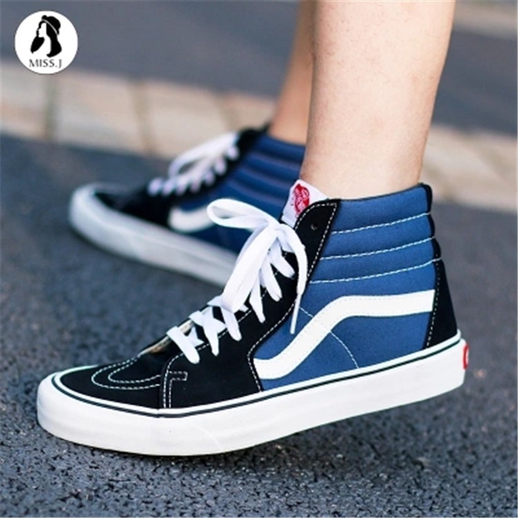 vans blue high