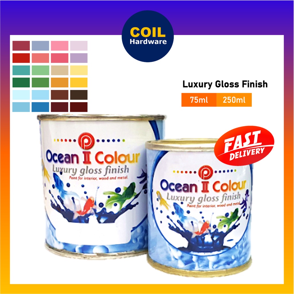 [75ml / 250ml] Ocean II Colour Luxury Gloss Finish Paint (Wood & Metal