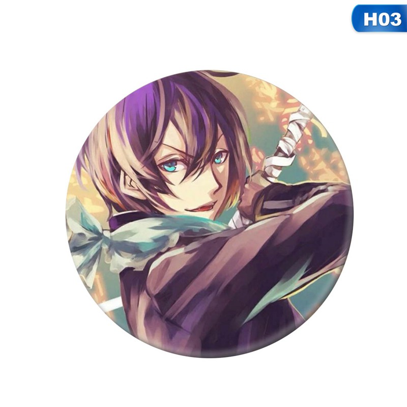 Haushele OFD 1pcs Anime Noragami Aragoto Yato Cosplay Badge Brooch Pin Yukine Collection Badge for Backpack Clothes H03 
