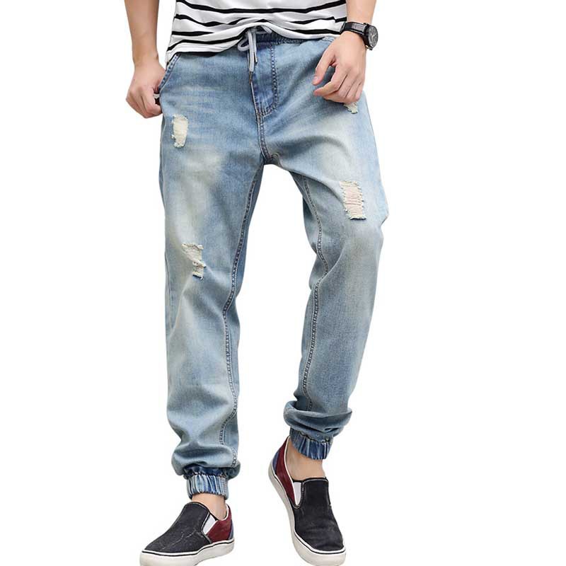 stretch baggy jeans