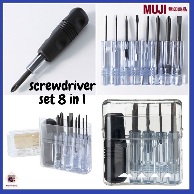Muji Screwdriver Set Original Japan Shopee Malaysia