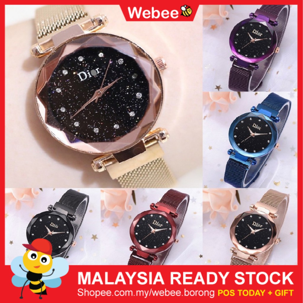 Ready Stockwebee Starry Diorr Geneva Women S Watch Jam Tangan Wanita Shopee Malaysia