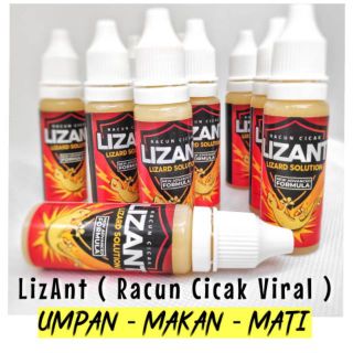 UBAT CICAK VIRAL - RACUN CICAK TOKEK LIZANT 15gm  Shopee 