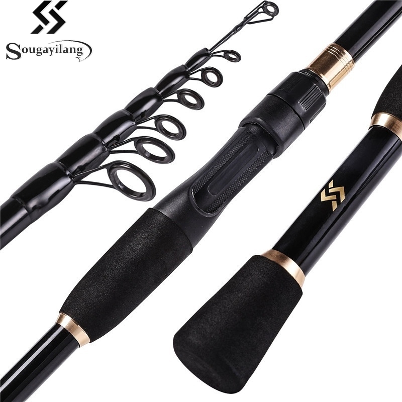 Fishing Carbon Fiber Trout Carp Telescopic Spinning Fishing Rod (1.8m-2.4m)