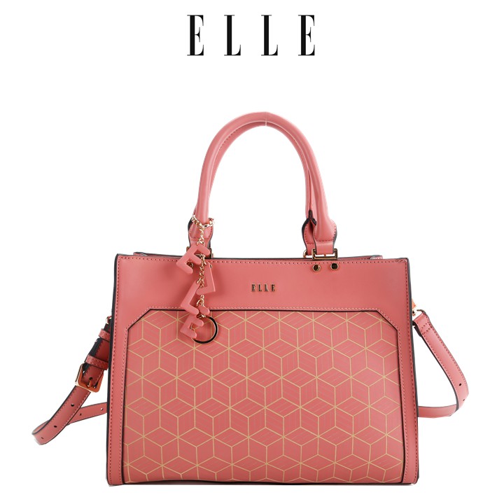 elle luggage pink