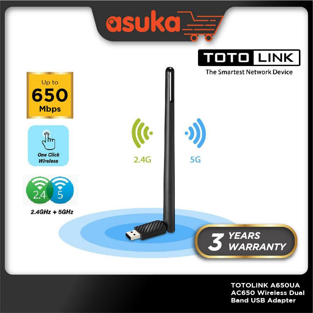 TOTOLINK A650UA AC650 Wireless Dual Band USB Network Adapter For PC/Laptop