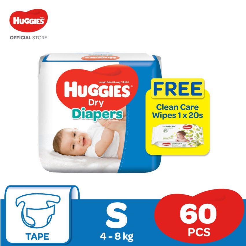 huggies dry wipes