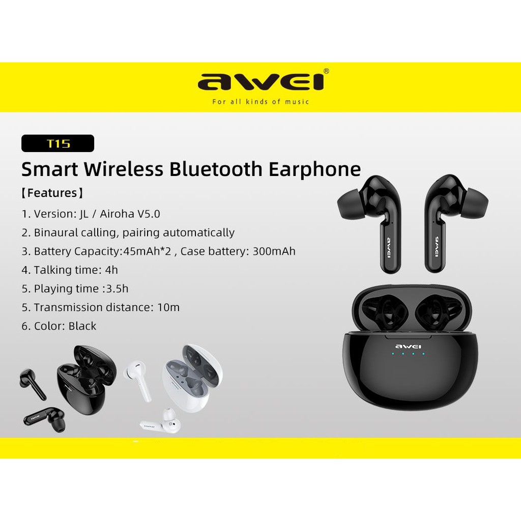 awei earbuds t15