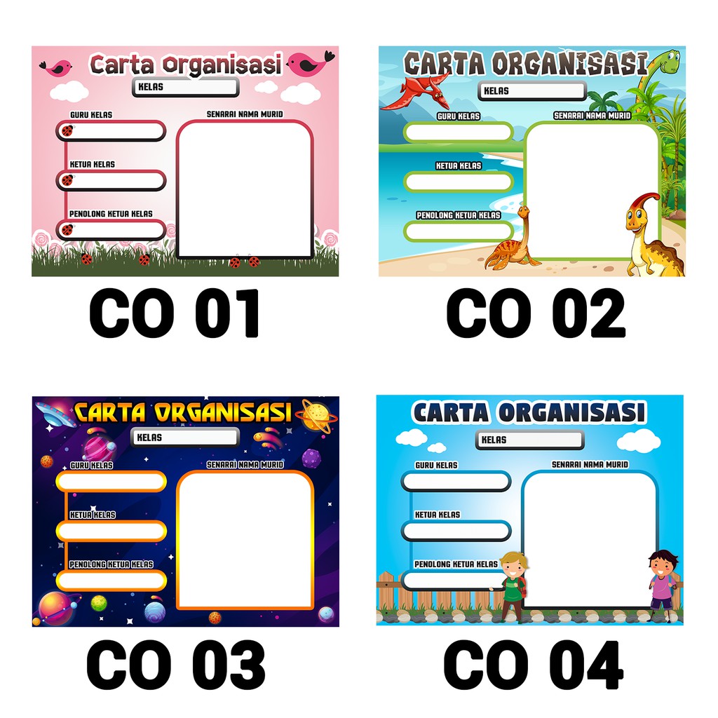 CARTA ORGANISASI KELAS (NON-EDITABLE) | Shopee Malaysia