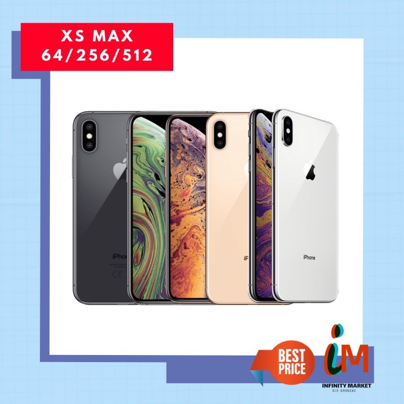 Iphone Xs Max 64 256gb My Set Original Premium Used Shopee Malaysia