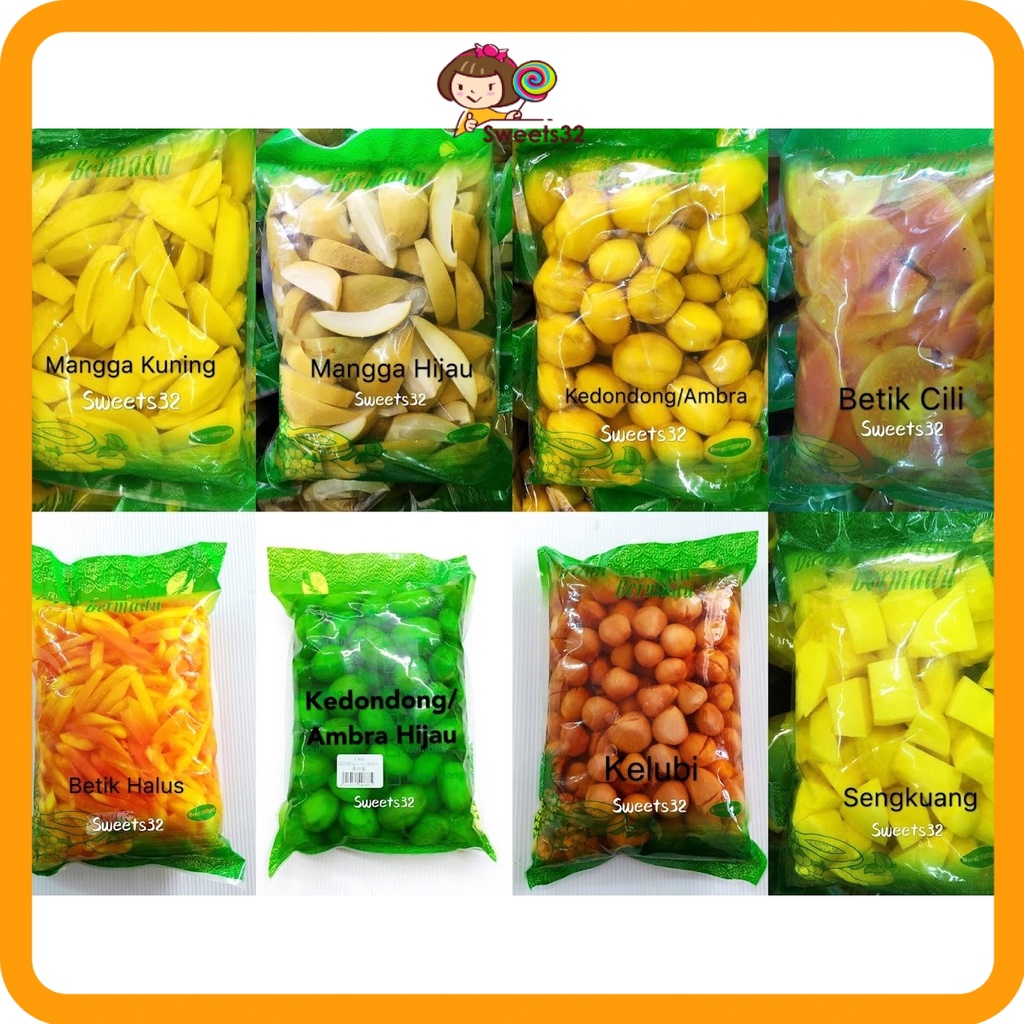 1kg Jeruk Buah Sedap Mangga Kuning Hijau Kedondong Ambra Betik