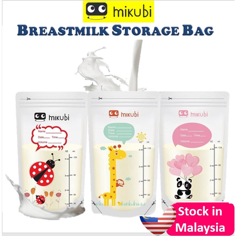 MIKUBI Breast milk Storage Bag 4/7oz bag susu breastmilk storage bag (1