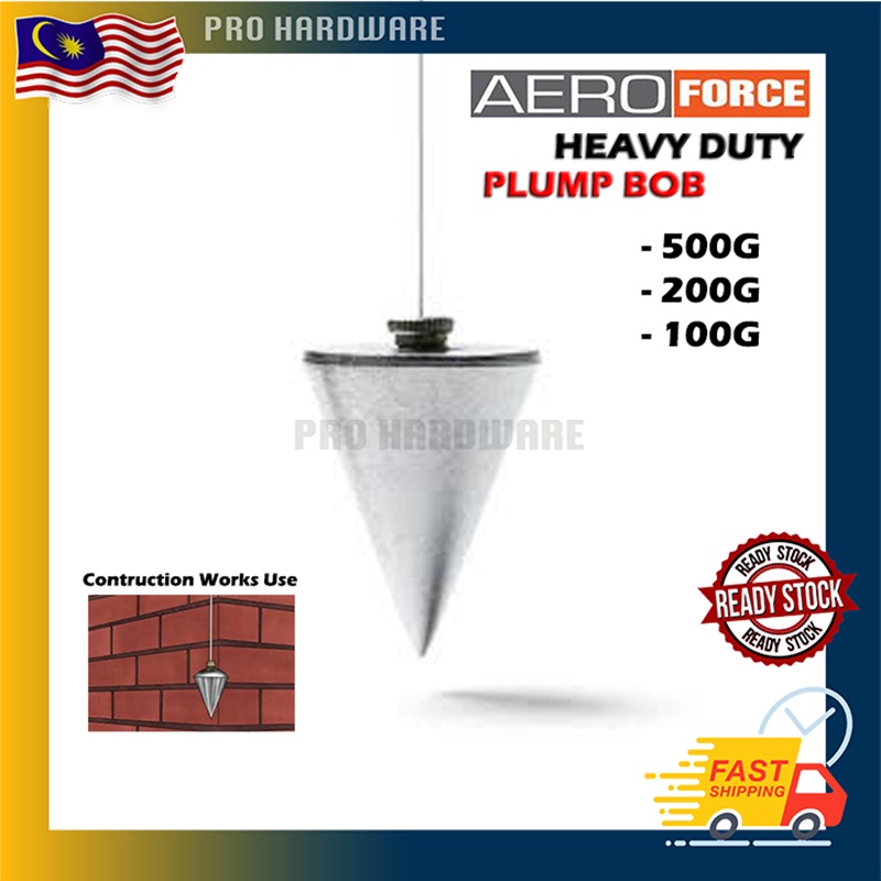 AEROFORCE 100G 500G Measuring Vertical Plumb Bob Batu Pengukur Batu