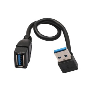 1pc USB 3.0 Right Angle A Male to USB 3.0 A Female M//F Extension Data Cable 50cm