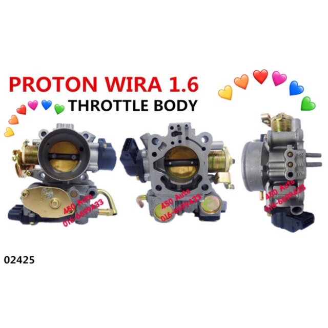 Wira Satria 1 3 1 5 1 6 1 8 Throttle Body Mmc Recond Baru 4g13 4g15 4g92 4g93 Single Cam Sohc Free Gasket Perdana Shopee Malaysia