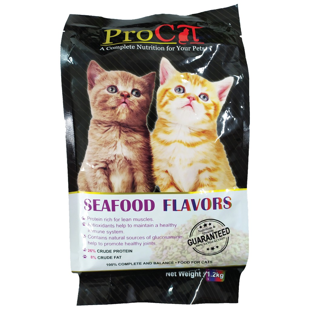 ProCat 1.2kg (Seafood) Flavors (Makanan Kucing)  Shopee Malaysia