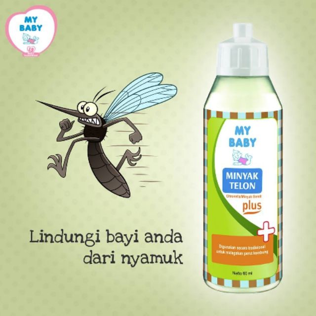 My Baby Minyak Telon Plus anti  nyamuk  60ml Shopee Malaysia