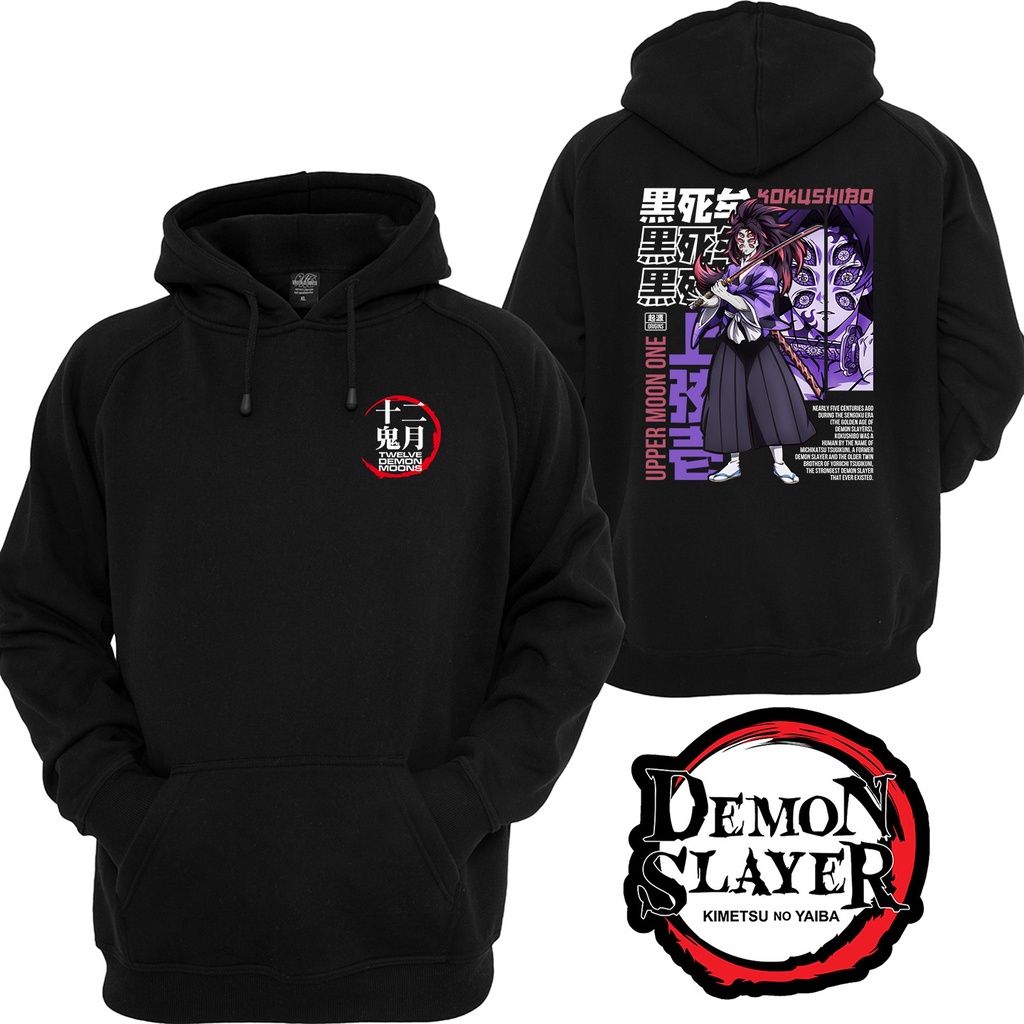 Demon Slayer Anime Kokushibo Hoodie Upper Moon One Sweater 941 | Shopee ...