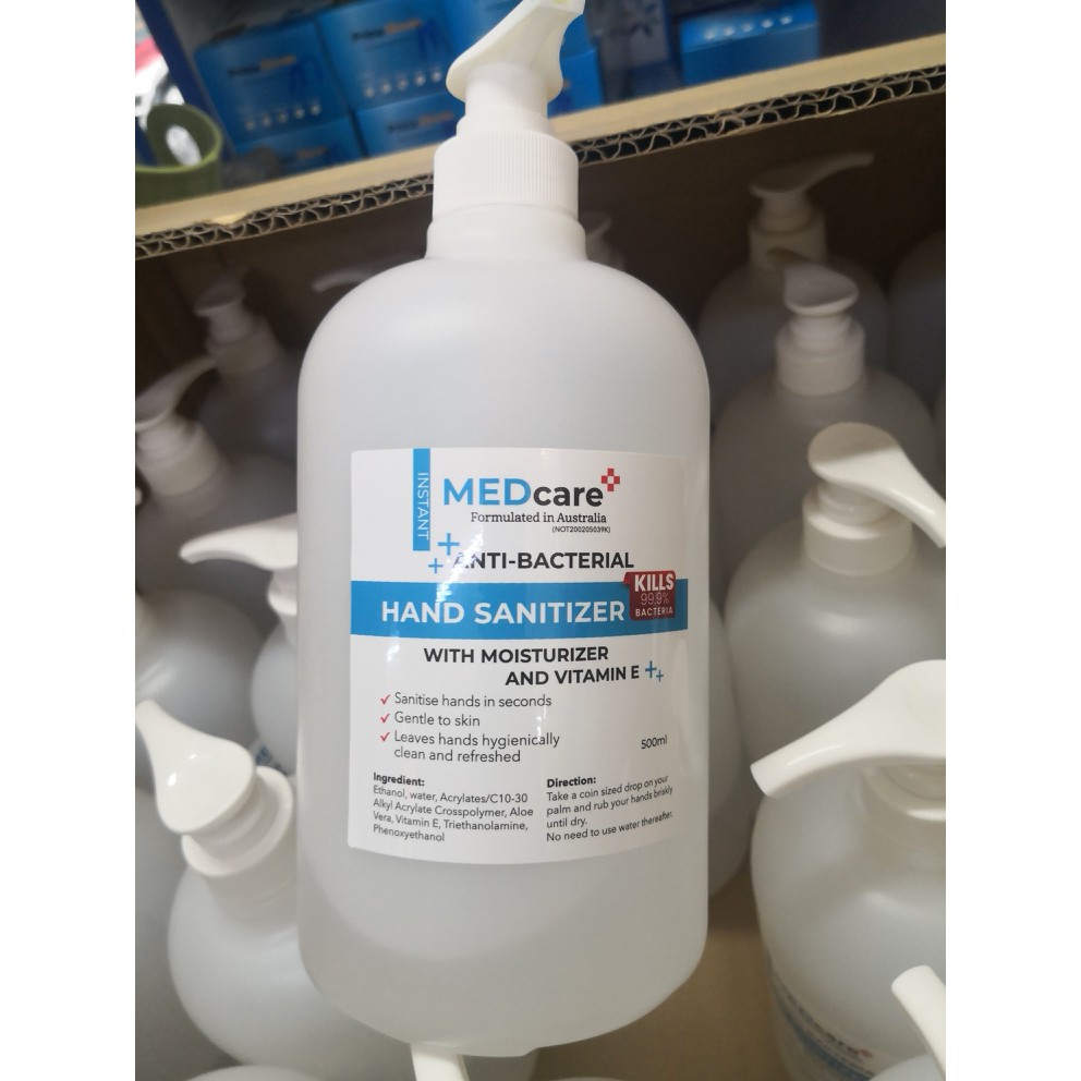*EXP 03/2023* MEDcare AntiBacterial Hand Sanitizer (120500ml1L) with Moisturizer & Vit E