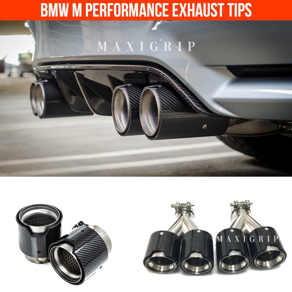 BMW M Carbon Fiber Exhaust tips M Performance Muffler pipe for BMW F30 F10 M2 F87 M3 F80 M4 F82
