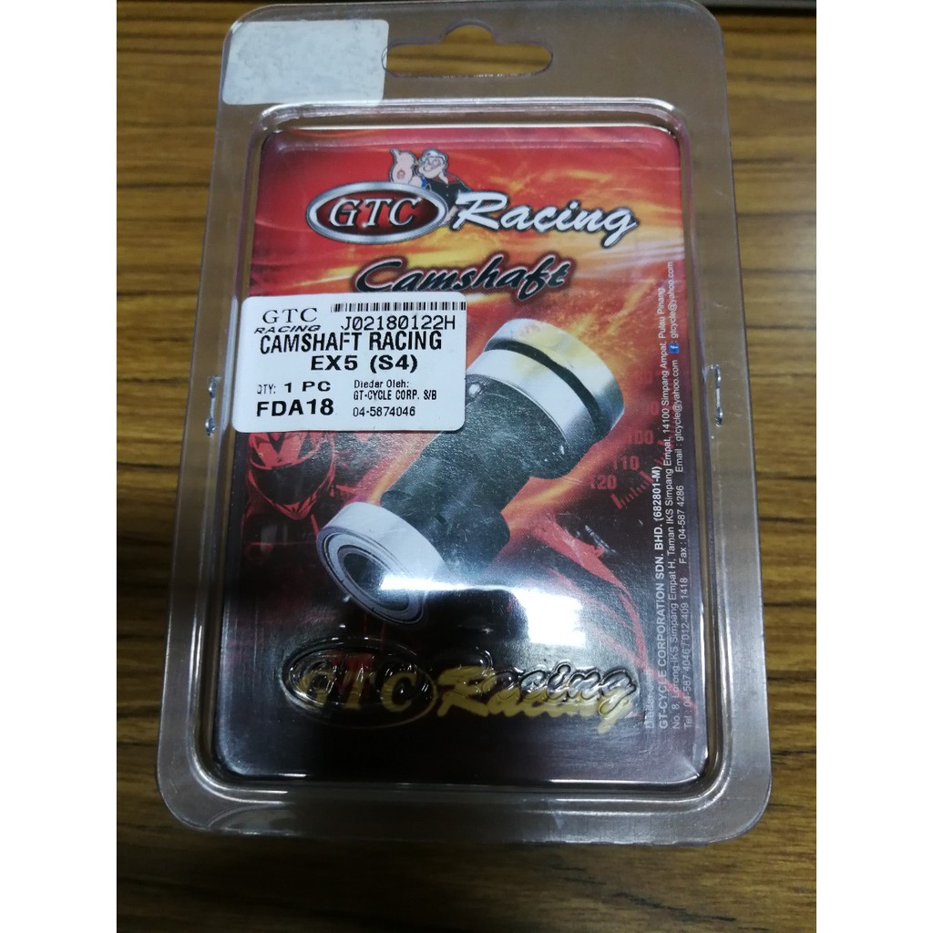 Racing Camshaft Gtc Popeye Honda Ex5 Ex5 Dream S4 Shopee Malaysia