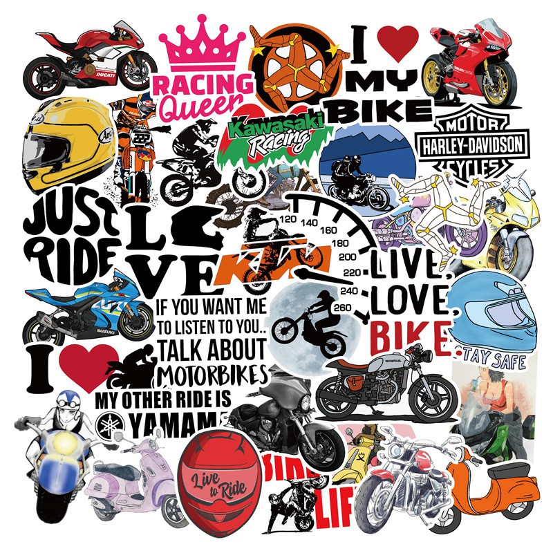 50 pcs Funny Car Stickers on Motorcycle Suitcase Home Decor Phone Laptop  Covers DIY Vinyl Decal Sticker Bomb JDM Car | Shopee Malaysia