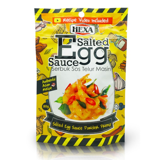 Hexa Salted Egg Sauce Powder Premix 80g Halal Serbuk Telur Masin Shopee Malaysia