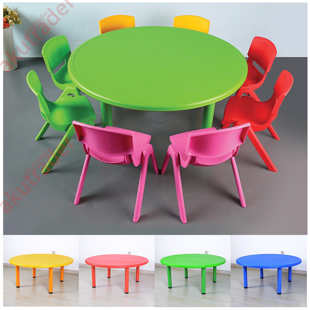 High Quality Kindergarten Round Table Kids Table with 