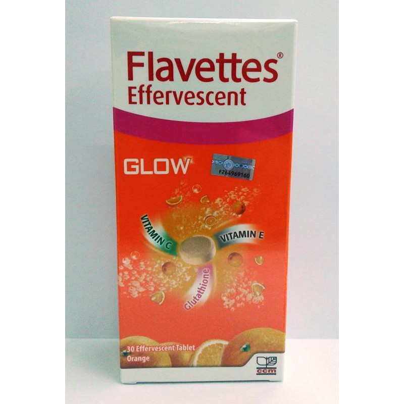 Flavettes Effervescent Glow Vitamin C with Glutatione ...