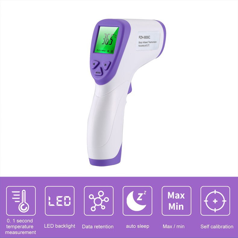 Fyp Non Contact Infrared Thermometer High Precision Thermometer Portable Handheld Temperature Meter Tool 1pcs