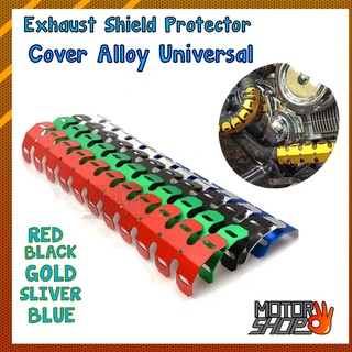 Cuque Motorcycle Heat-shield Exhaust Pipe Cover Motorcycle Universal Carbon Fiber Exhaust Middle Pipe Heat Shield Protector Cover Guard Universal Motorcycle Exhaust Pipe Heat-shield Muffler Cover 