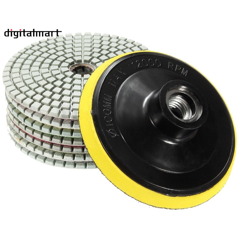 6 Inch Diamond Marble Dry/Wet Buffing Disc For Polishing Stone Granite