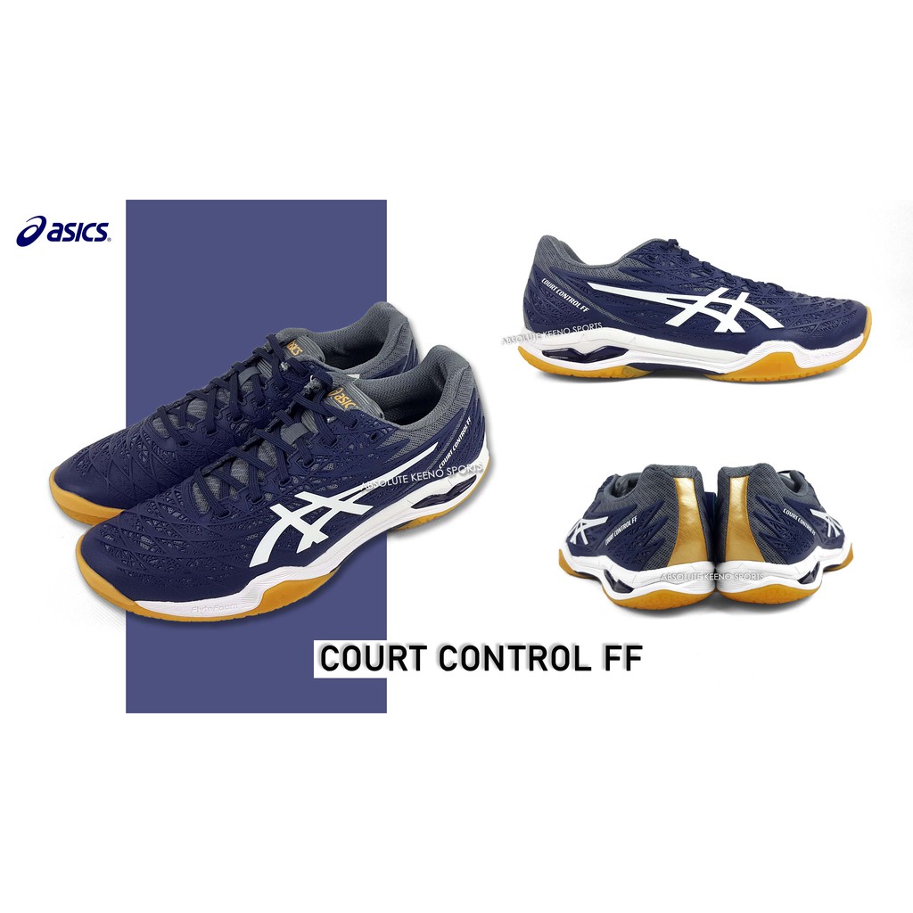 asics men's badminton shoes court control ff