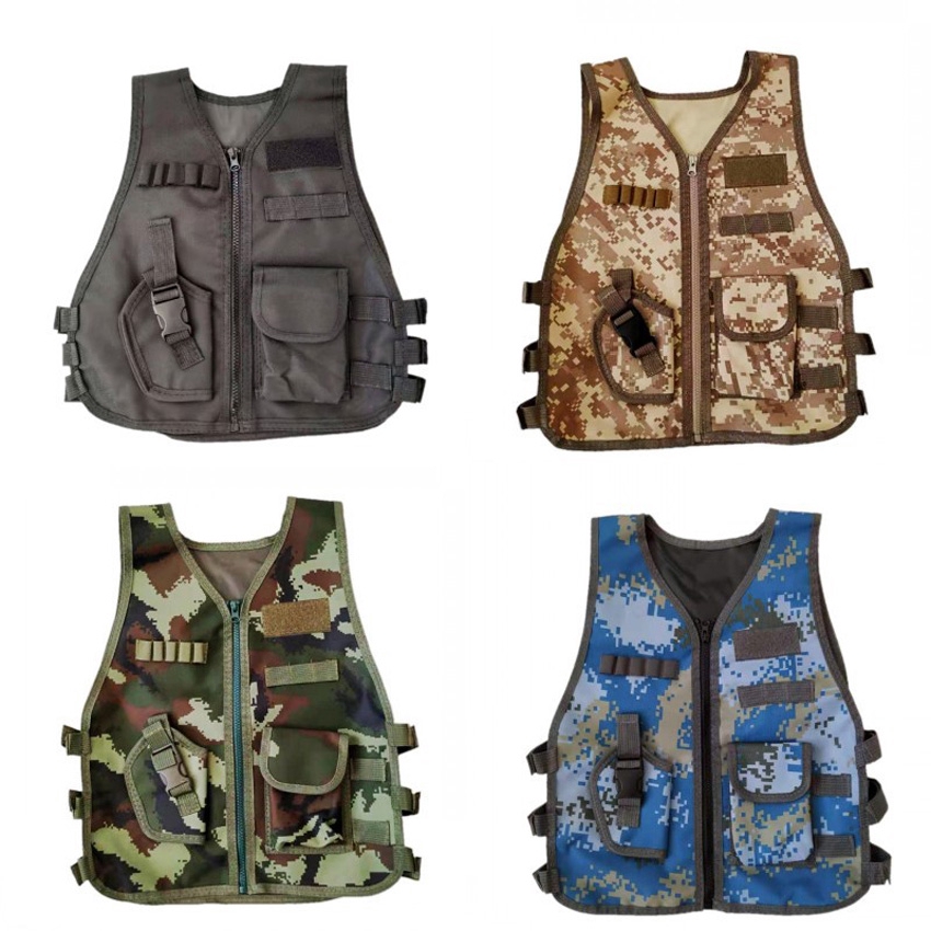 Outdoor Children Military Uniform Kids Army Costumes Combat Bulletproof Vest Camouflage Hunting Vest Special Forces for Boys Tactical Clothing