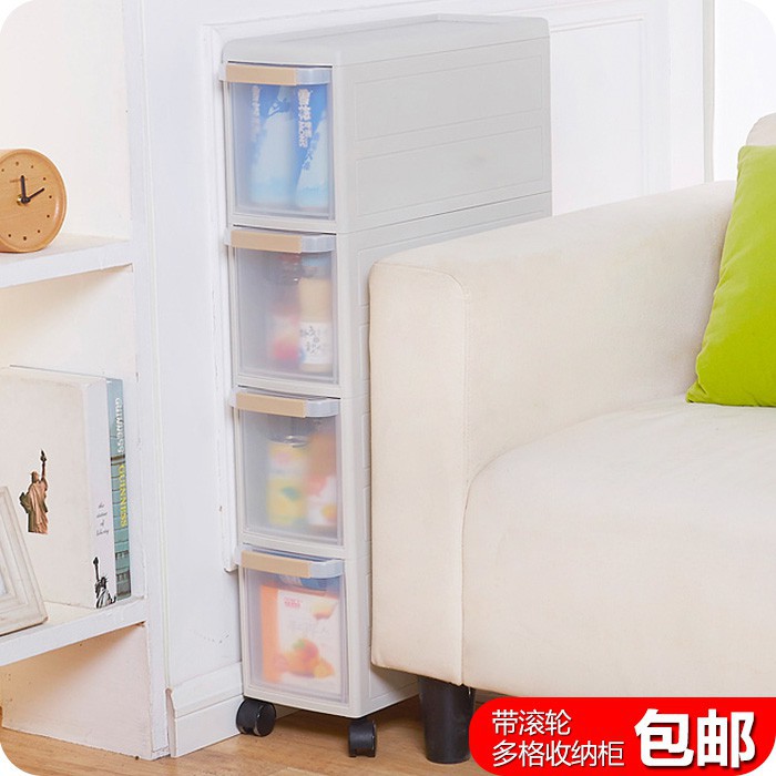 Movable Quilted Multi Drawer Drawer Storage Cabinet Kitchen