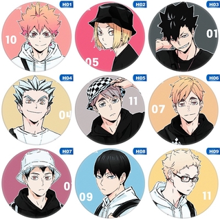 10 Pcs Button Pins Metal Brooch Pins Cartoon Collectible Badges Pins Clothing Bag Pins Accessories Anime Fans Gift for Boy and Girls Salemor Haikyuu! 