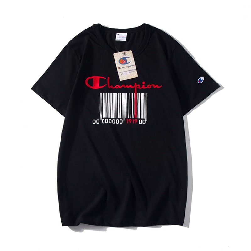 champion barcode t shirt