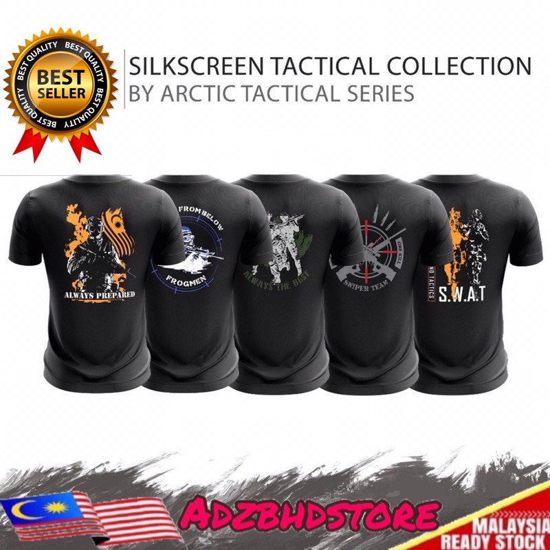 Ready Stock Tshirt Mikrofiber Baju Askar Polis Tentera Army Police Jersey Taktical Shopee Malaysia