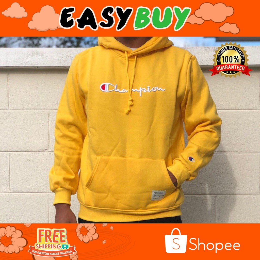 hoodie yellow champion