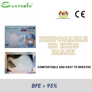 mask 3ply face mask essential mask Eversafe 3D Breathable ...