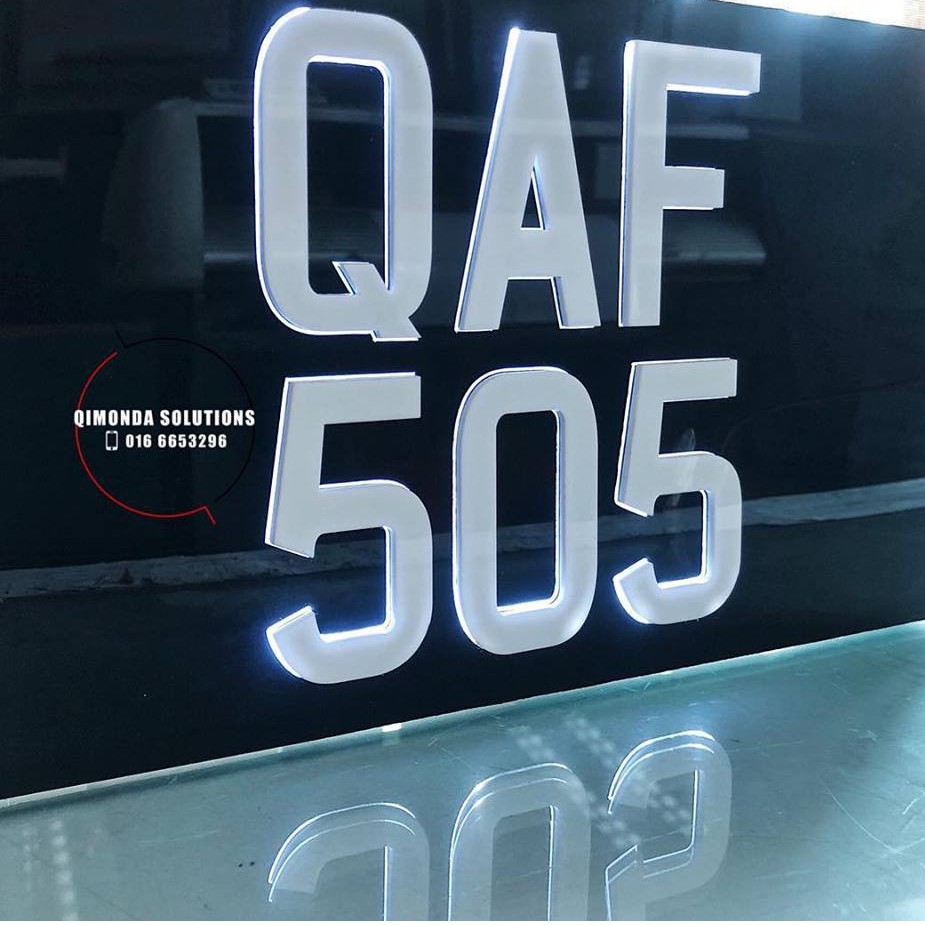 number plate led