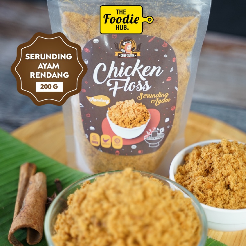 [readystock] The Foodie Hub Chef Surya Serunding Ayam Rendang 200g