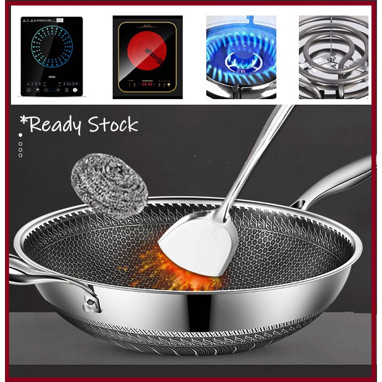 *Ready Stock* 7 Layer 304 High Quality Non-stick Honeycomb Stainless ...