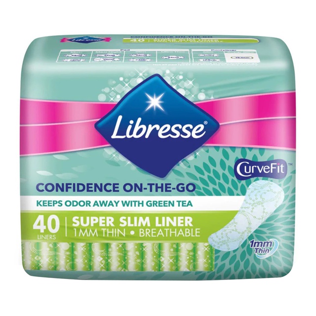 Libresse Super Slim Pantyliners Green Tea (40's) Shopee Malaysia
